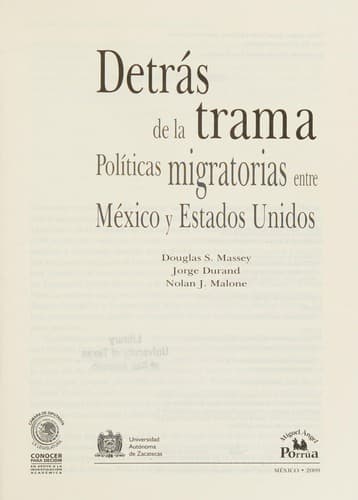 Tapa de Detrs de la Trama