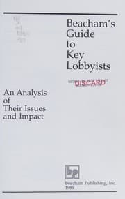 Tapa de Beacham's guide to key lobbyists