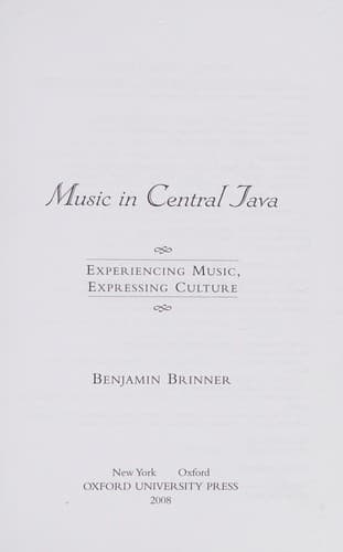Tapa de Music in central Java