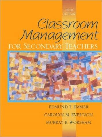 Tapa de Classroom management for secondary teachers