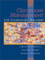Tapa de Classroom management for elementary teachers