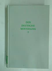 Tapa de Der Deutsche Minnesang