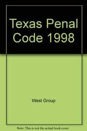 Tapa de Texas Penal Code 1998 (Texas Penal Code)