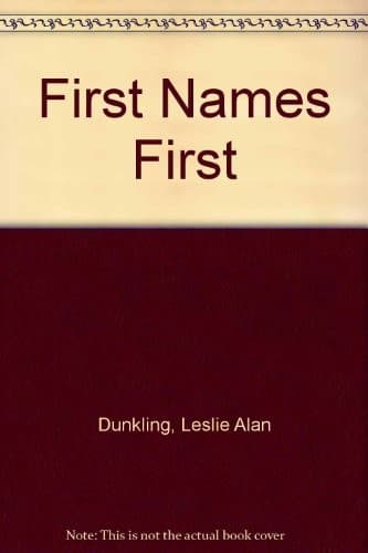 Tapa de First names first