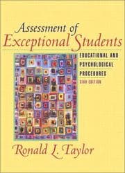 Tapa de Assessment of Exceptional Students