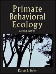 Tapa de Primate Behavioral Ecology