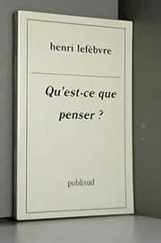 Tapa de Qu'est-ce que penser?