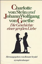 Tapa de Charlotte von Stein und Johann Wolfgang von Goethe
