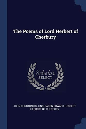 Tapa de Poems of Lord Herbert of Cherbury