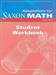 Tapa de Adaptations for Saxon Math, Course 2