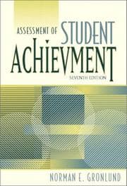 Tapa de Assessment of student achievement