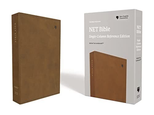 Tapa de NET Bible, Single-Column Reference, Leathersoft, Brown, Comfort Print