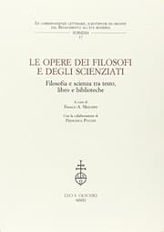Tapa de Le opere dei filosofi e degli scienziati