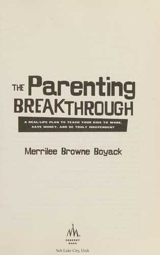 Tapa de The Parenting Breakthrough