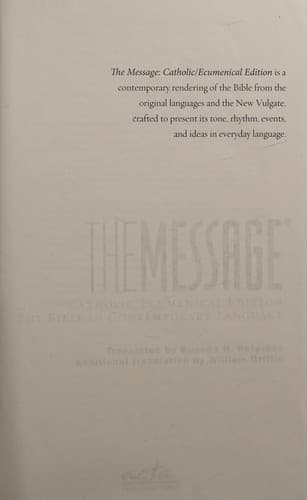 Tapa de The message