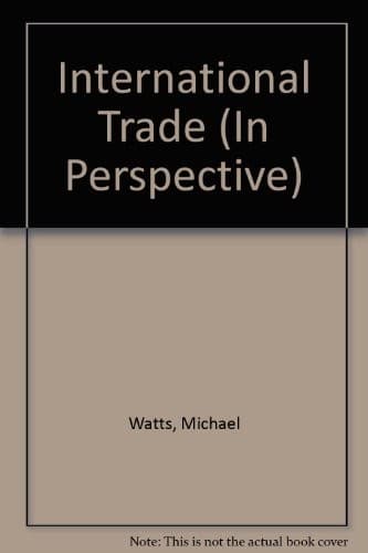 Tapa de International Trade ...in Perspective