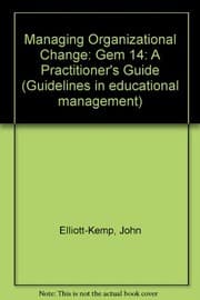 Tapa de Managing Organizational Change (Guidelines in Educational Management)