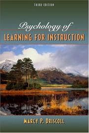 Tapa de Psychology of learning for instruction