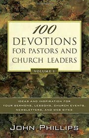 Tapa de 100 devotions for pastors and church leaders