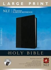Tapa de Premium Slimline Reference Bible NLT, Large Print, TuTone