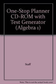 Tapa de One-Stop Planner CD-ROM with Test Generator