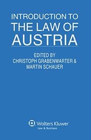 Tapa de Introduction to the law of Austria