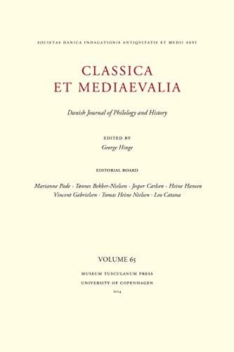 Tapa de Classica et Medieavalia