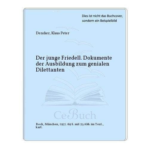 Tapa de Der junge Friedell