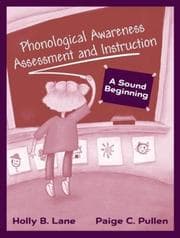 Tapa de Phonological awareness assessment and instruction