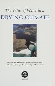 Tapa de Value of Water in a Drying Climate