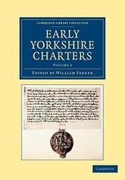 Tapa de Early Yorkshire Charters : Volume 3