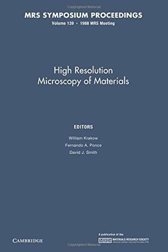 Tapa de High Resolution Microscopy of Materials