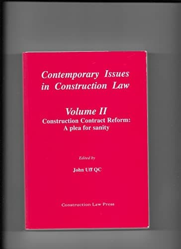 Tapa de Contemporary Issues in Construction Law