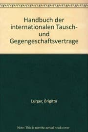 Tapa de Handbuch der internationalen Tausch- und Gegengeschäftsverträge