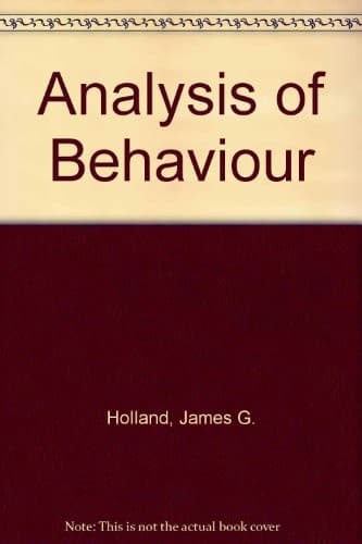 Tapa de The analysis of behaviour