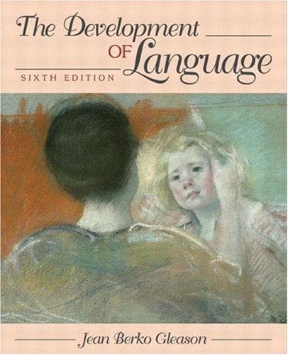 Tapa de The development of language