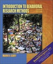 Tapa de Introduction to behavioral research methods