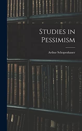 Tapa de Studies in Pessimism