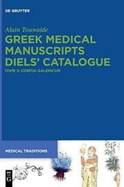 Tapa de Greek Medical Manuscripts - Diels' Catalogue : Vol. 3