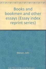 Tapa de Books and bookmen and other essays