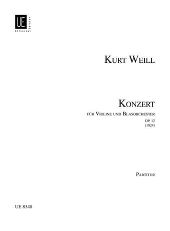 Tapa de Concerto for Violin and Wind Instruments, Op. 12