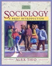 Tapa de Sociology
