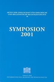 Tapa de Symposion 2001