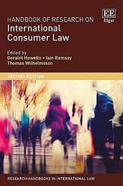 Tapa de Handbook of Research on International Consumer Law, Second Edition