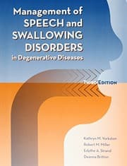 Tapa de Management of speech and swallowing disorders in degenerative diseases