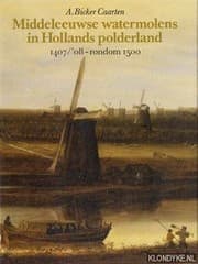 Tapa de Middeleeuwse watermolens in Hollands polderland
