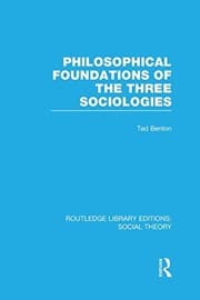 Tapa de Philosophical Foundations of the Three Sociologies