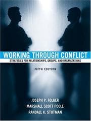 Tapa de Working through conflict