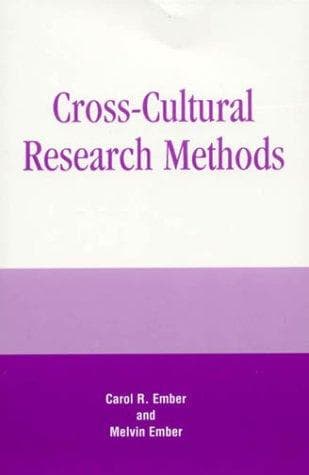 Tapa de Cross-Cultural Research Methods