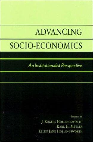 Tapa de Advancing socio-economics